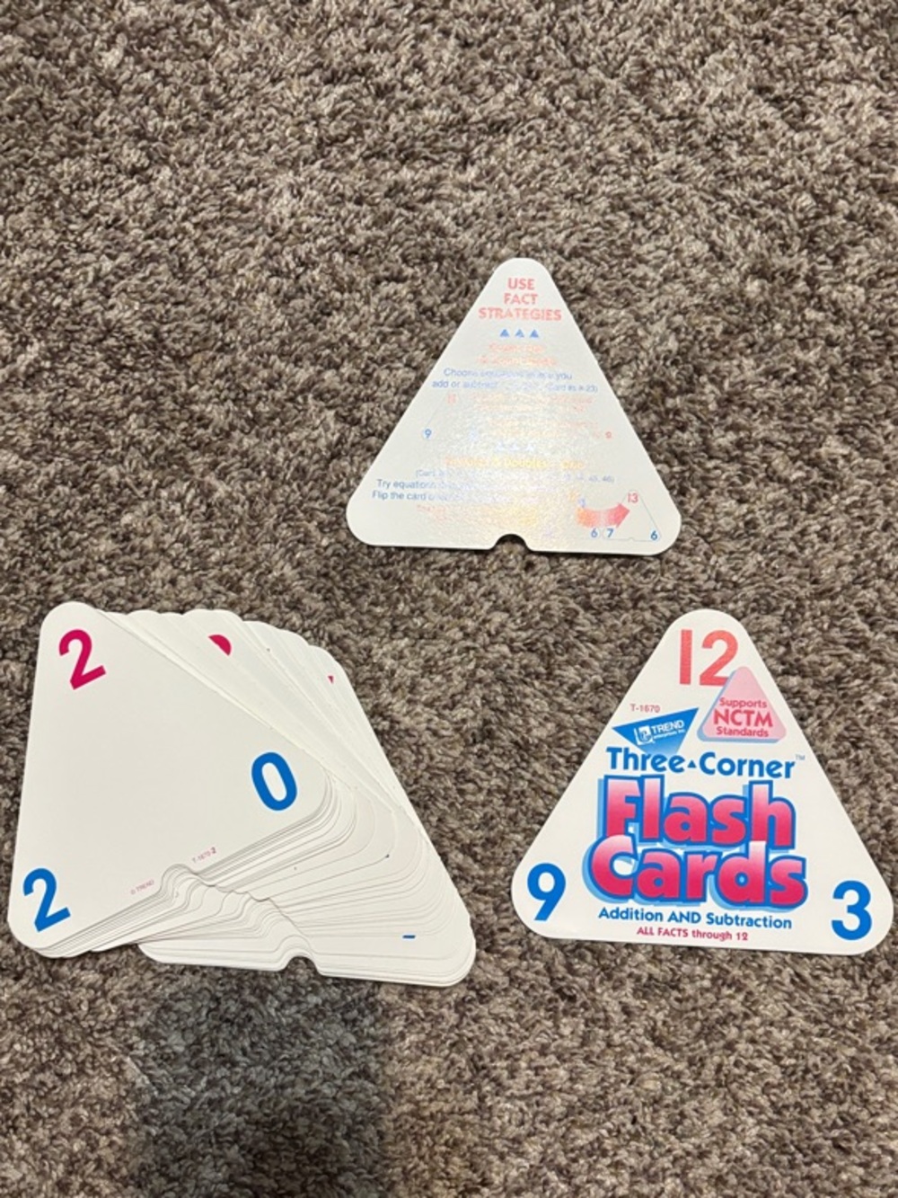 Flash Cards - Blue and Red Addition & Subtraction